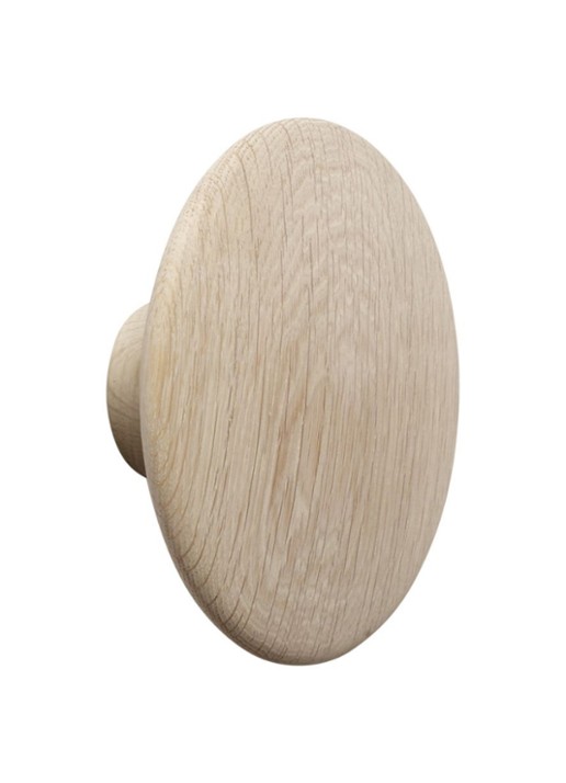 Muuto The Dots haak 17 cm   - voorkant bruin