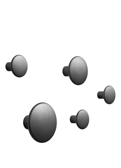 Muuto The Dots Metal haak set van 5