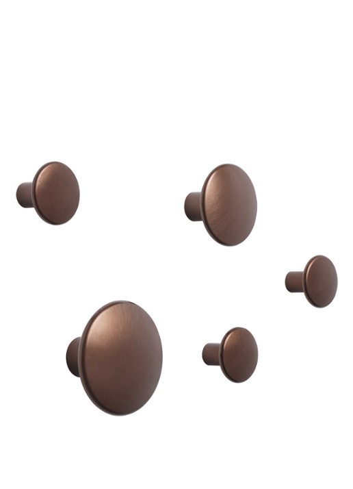 Muuto The Dots Metal haak set van 5