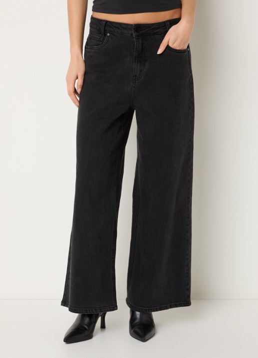 My Essential Wardrobe Alma low waist wide leg jeans met gekleurde wassing