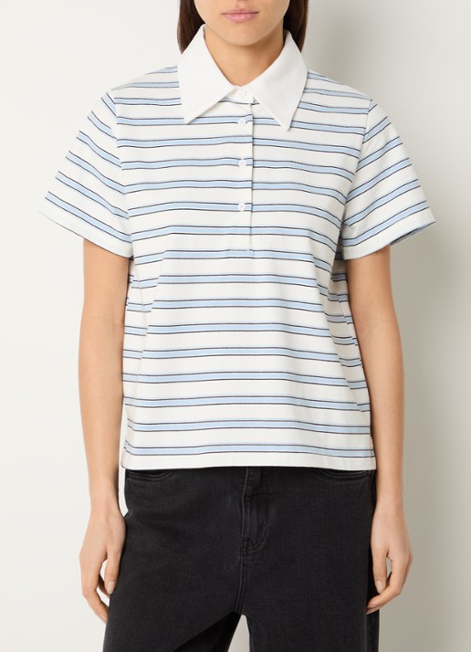 My Essential Wardrobe Asla polo met streepprint