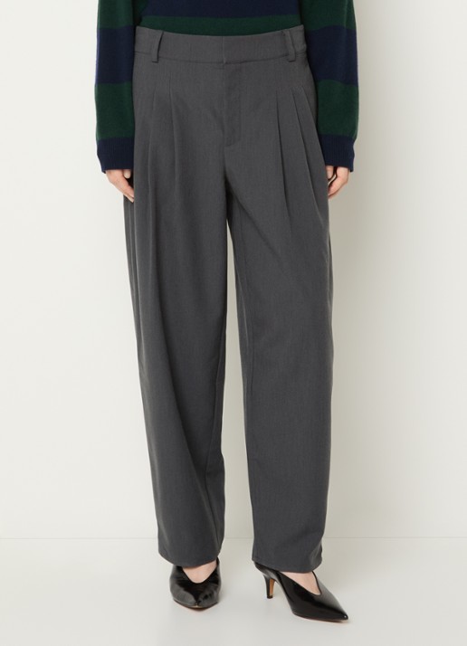 My Essential Wardrobe Evie loose fit pantalon met plissé