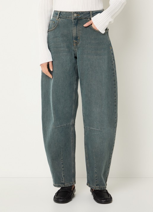 My Essential Wardrobe Hottie balloon jeans met medium wassing