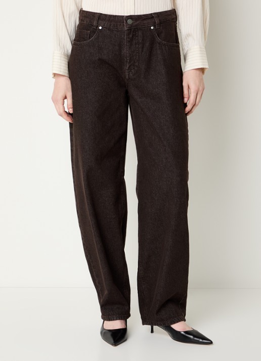 My Essential Wardrobe Lance low waist loose fit jeans met gekleurde wassing