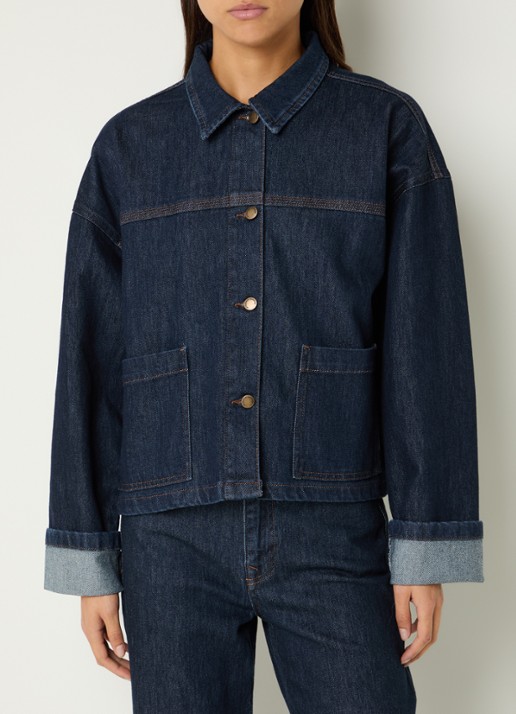 My Essential Wardrobe Malle spijkerjas met opgestikte zakken