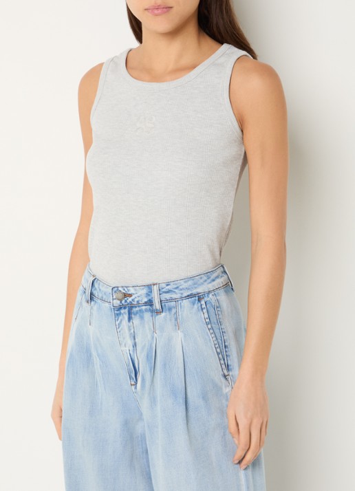 My Essential Wardrobe Mandy tanktop met logoborduring