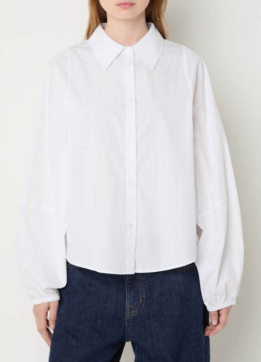 My Essential Wardrobe Sunna blouse met ballonmouw