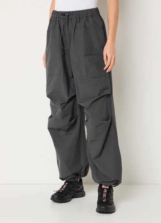 My Essential Wardrobe Tasma high waist tapered fit trackpants met trekkoord