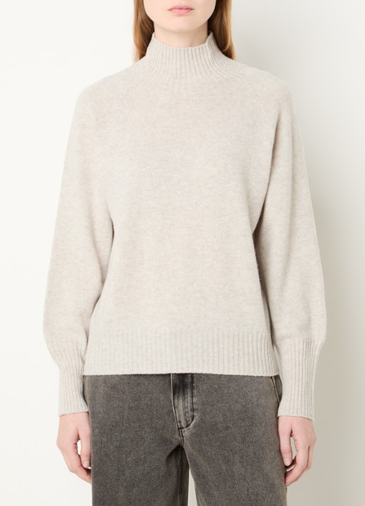 My Essential Wardrobe Tracy fijngebreide trui van wol met col