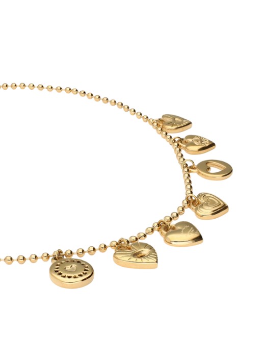 My Jewellery Candy ketting met bedels - achterkant goud