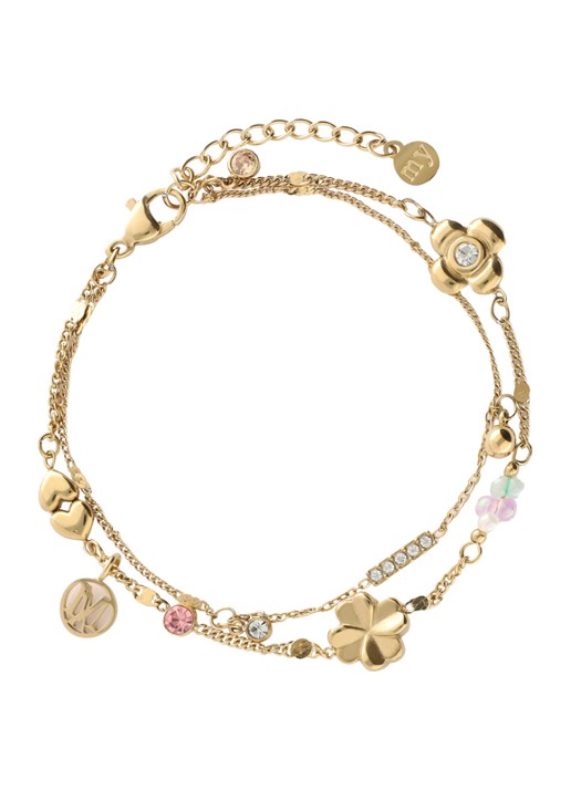 My Jewellery Dream Chaser armband met hangers - achterkant goud