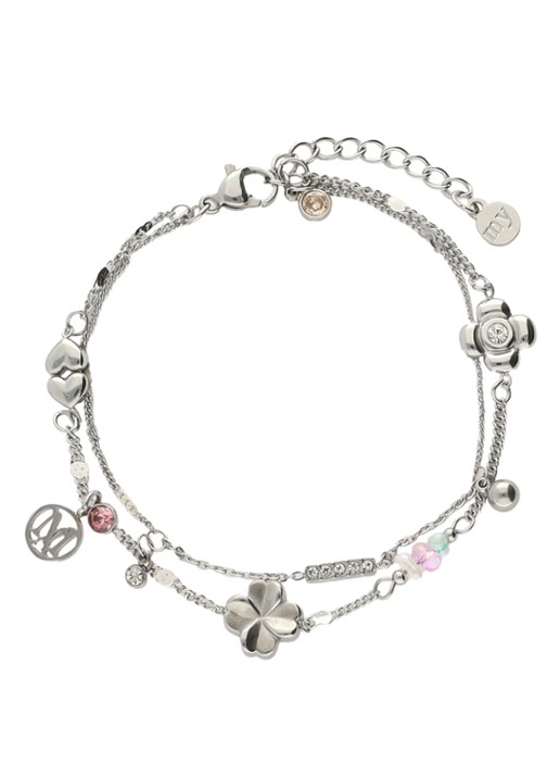 My Jewellery Dream Chaser armband met hangers - voorkant 2 zilver