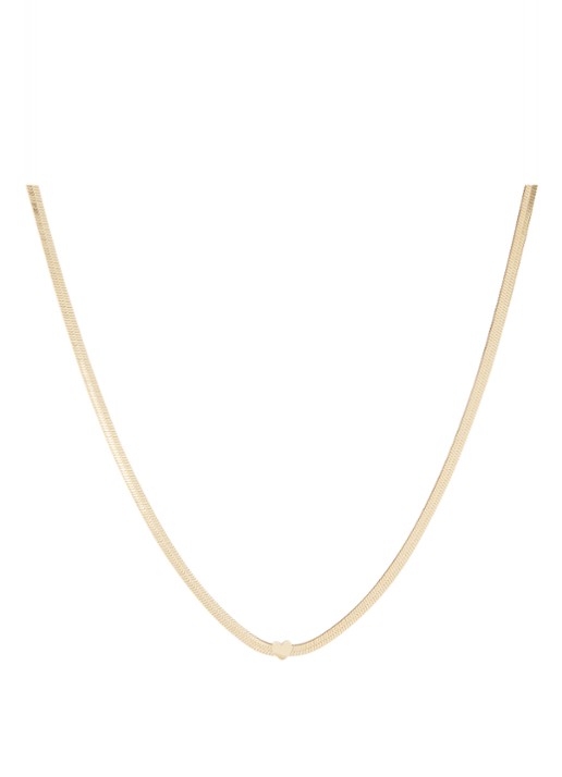 My Jewellery Heart ketting - voorkant goud