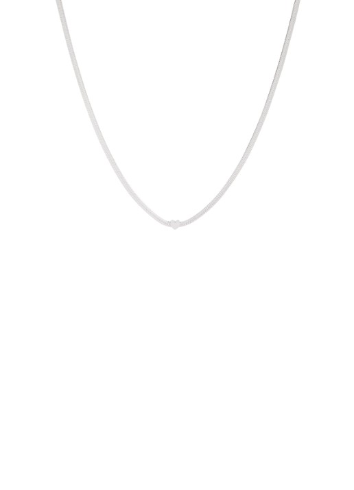My Jewellery Heart ketting - voorkant zilver
