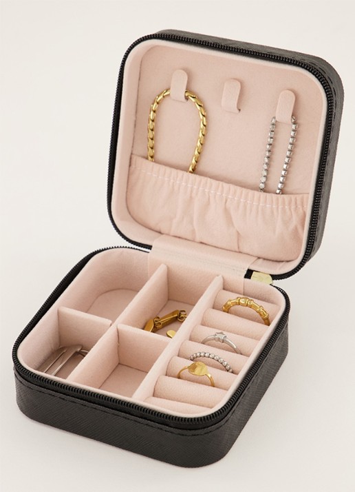 My Jewellery Jewellery box 10x10x5 cm - detail 2 zwart