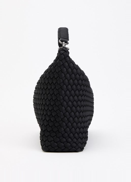 Naghedi Porto Medium Half Moon schoudertas met afneembare schouderriem  - detail 3 zwart