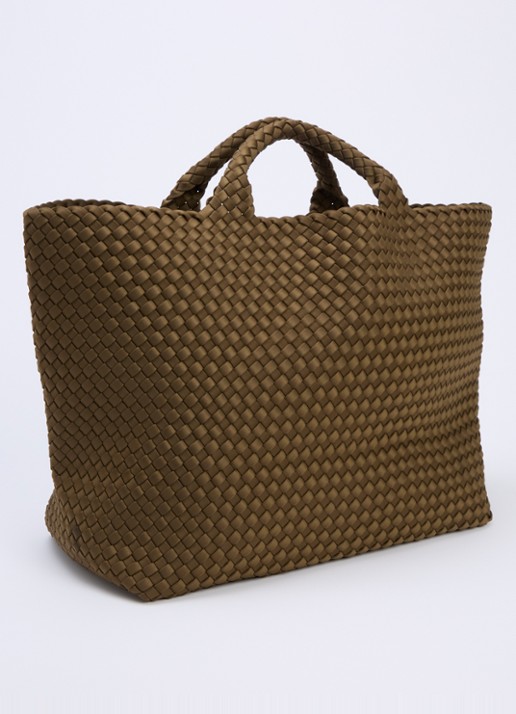 Naghedi St Barths Large shopper met uitneembaar etui - achterkant 2 donkerbruin