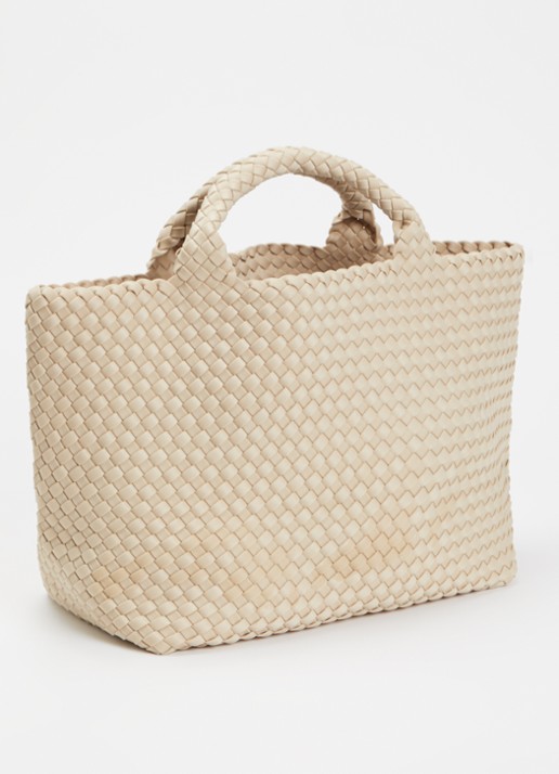 Naghedi St Barths Medium shopper met uitneembaar etui - achterkant beige