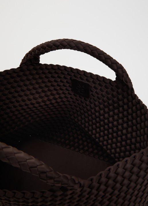 Naghedi St. Barths Medium shopper met uitneembaar etui - detail 3 chocoladebruin
