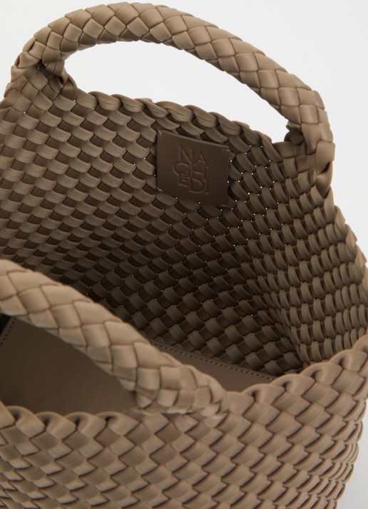 Naghedi St. Barths Petite shopper met uitneembaar etui - detail zand