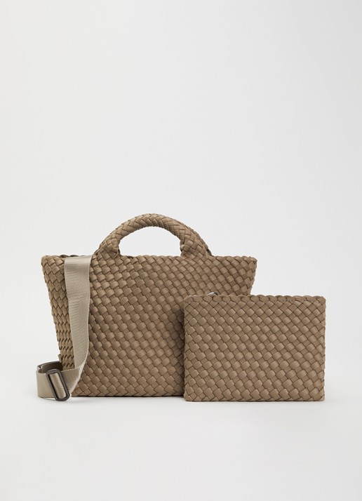 Naghedi St. Barths Petite shopper met uitneembaar etui - voorkant 4 zand