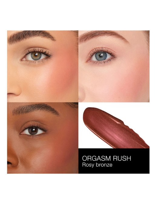 NARS Afterglow Liquid Blush - vloeibare blush - detail 2 orgasm rush