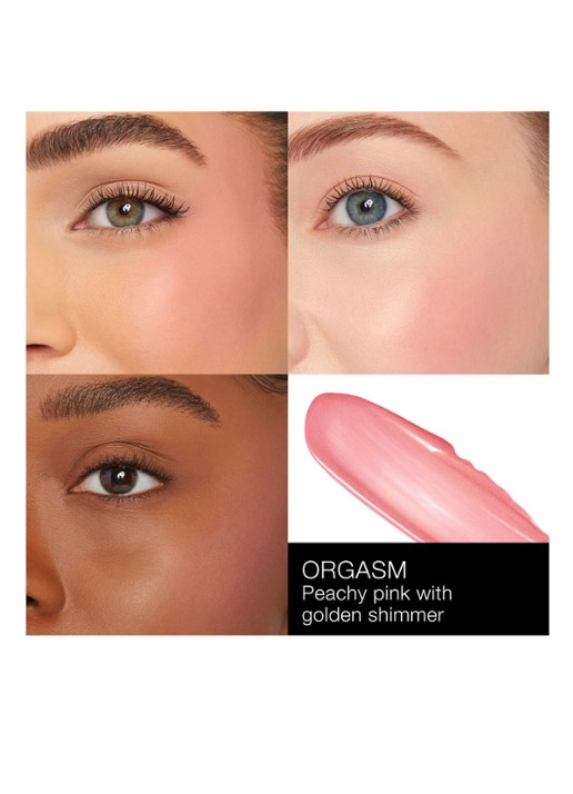 NARS Afterglow Liquid Blush - vloeibare blush - detail 3 orgasm
