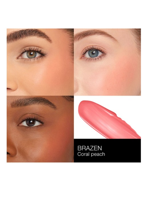 NARS Afterglow Liquid Blush - vloeibare blush - detail 4 brazen 