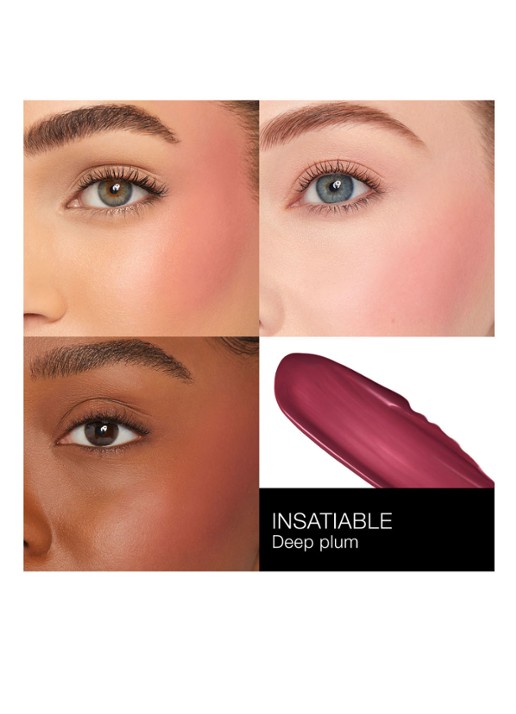 NARS Afterglow Liquid Blush - vloeibare blush - detail 4 insatiable
