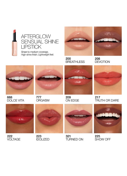 NARS Afterglow Sensual Shine Lipstick - detail 6 show off - 225