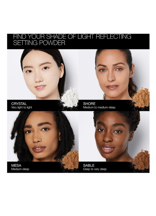 NARS Light Reflecting Loose Setting Powder - losse poeder - detail 5 sable