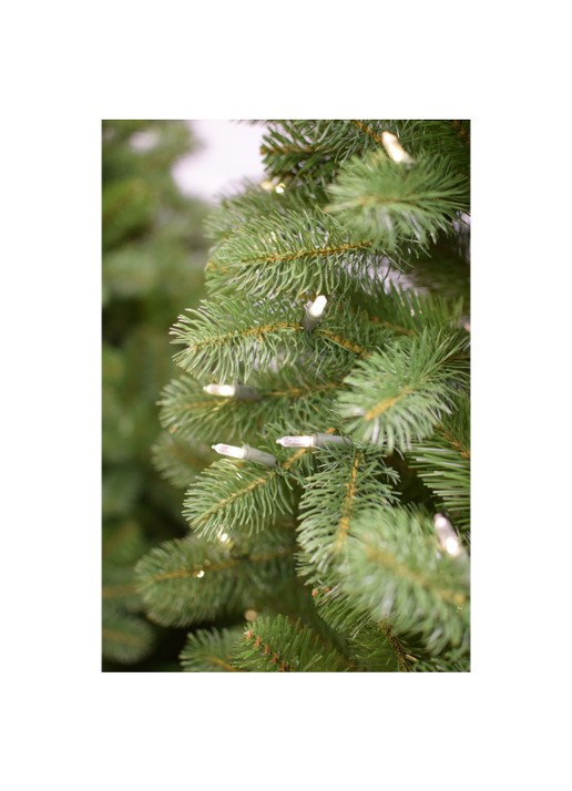 National Tree Company Bayberry kunstkerstboom slim met LED verlichting 183 cm - detail 3 groen