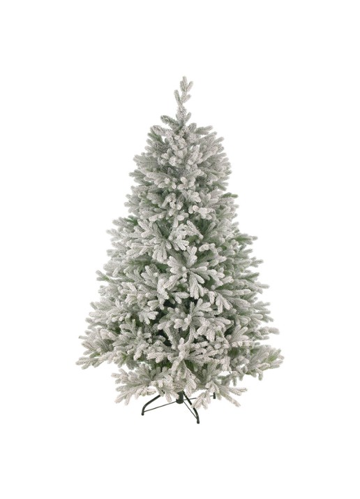 National Tree Company Snowy Hamilton kunstkerstboom met sneeuw 183 cm - voorkant 2 wit