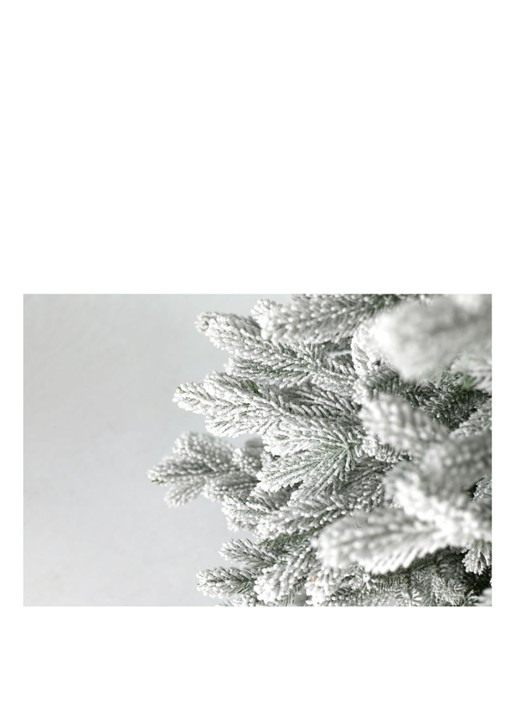 National Tree Company Snowy Hamilton kunstkerstboom met sneeuw 183 cm - voorkant 3 wit