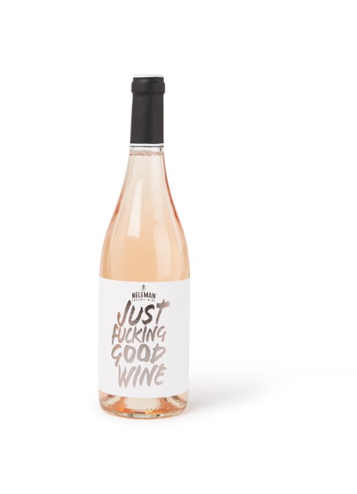 Neleman Just Fucking Good Wine vegan rosé 750 ml - voorkant undefined