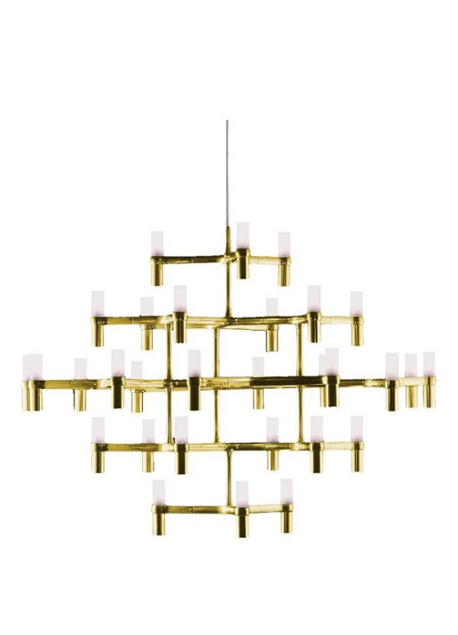 Nemo Crown Major kroonluchter - voorkant goud