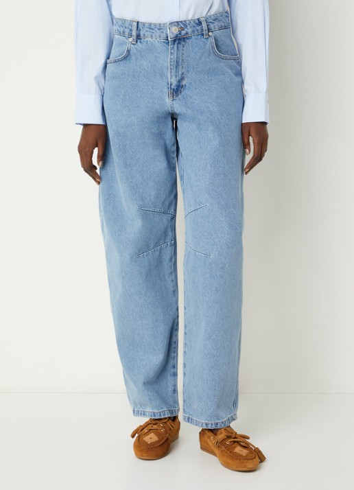 Neo Noir Alannah high waist balloon fit jeans met lichte wassing