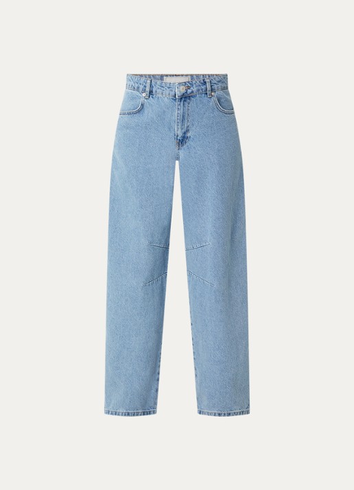 Neo Noir Alannah high waist balloon fit jeans met lichte wassing - voorkant 3 jeans