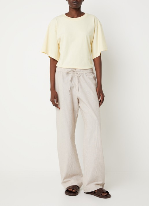 Neo Noir Asha T-shirt met ronde hals - voorkant 3 geel