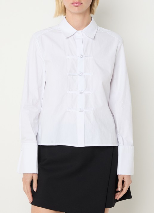 Neo Noir Blouse met kraag