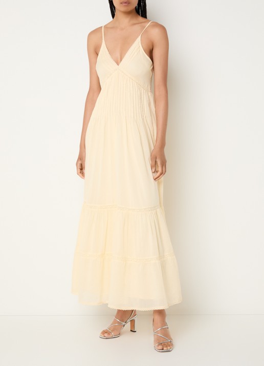 Neo Noir Elorie maxi jurk met broderie