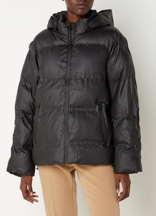Neo Noir Fox puffer jack met afneembare capuchon