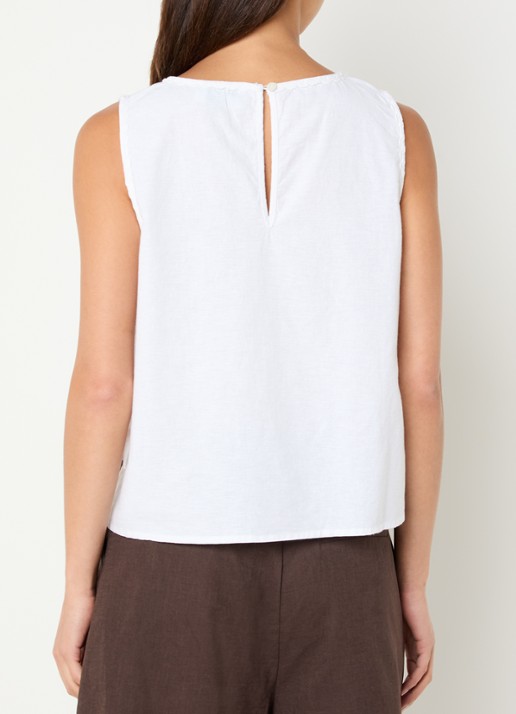 Neo Noir Kaelin top met bloemenprint - achterkant 4 wit