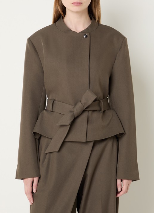 Neo Noir Kailyn blazer met ceintuur