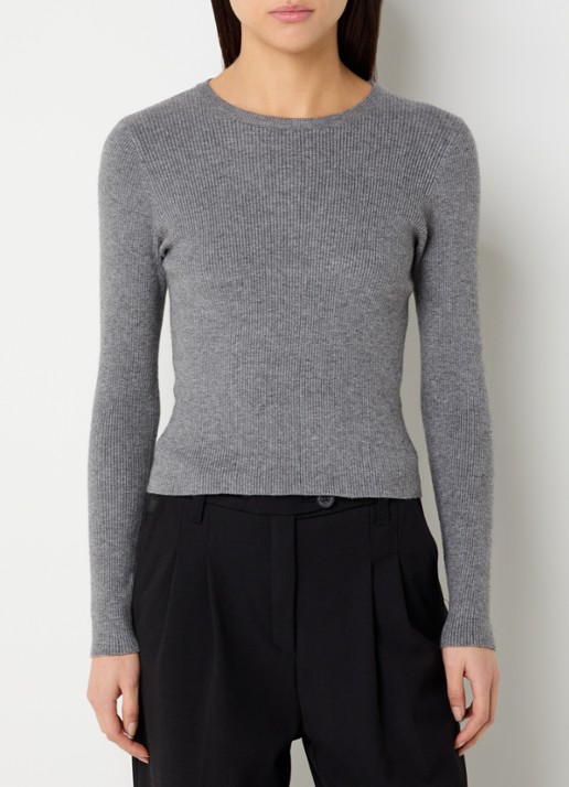 Neo Noir Kirrera ribgebreide top met stretch