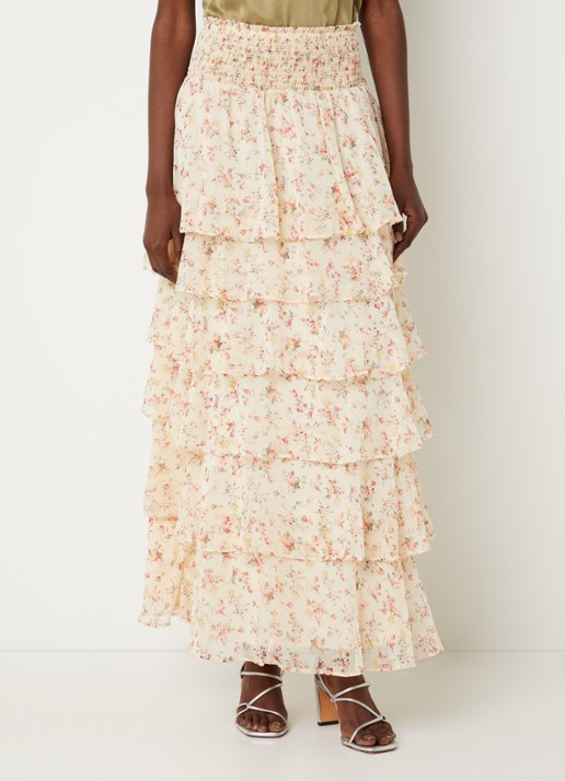 Neo Noir Morris high waist maxi rok met plooien