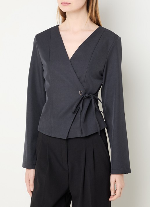 Neo Noir Simmi tuniek met gestrikt detail