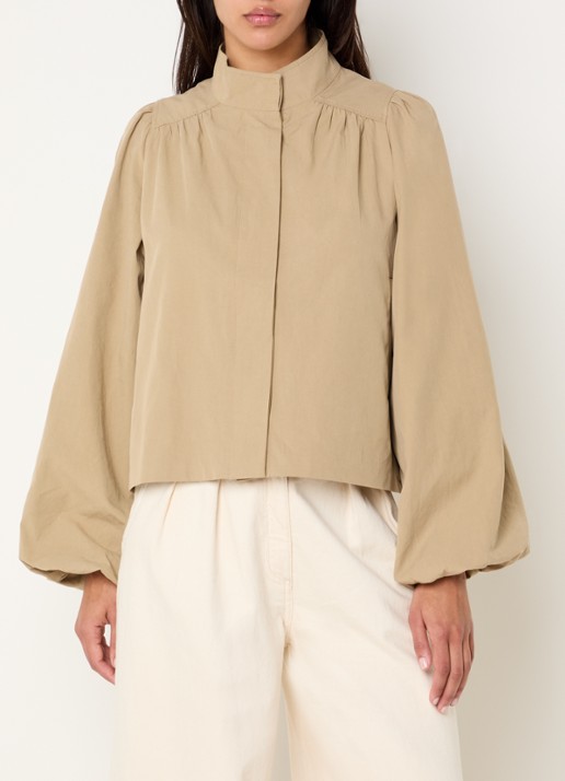 Neo Noir Tirsa trenchcoat met steekzakken