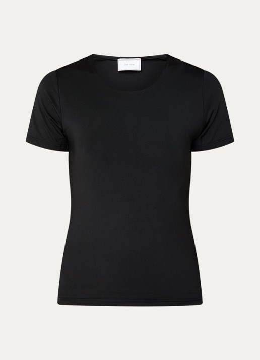 Neo Noir Verna T-shirt van jersey - voorkant 3 zwart