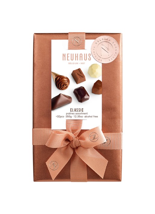 Neuhaus Classic chocolade bonbons 32 stuks - detail 3 steenrood